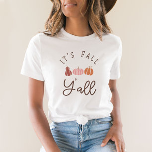 かわいい秋Y'allカボチャTシャツ Tシャツ