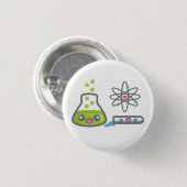 かわいい科学機器ボタン 缶バッジ (正面&裏面)