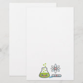 かわいい科学機器 便箋 (正面/裏面)