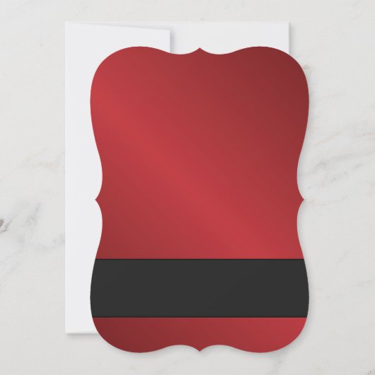 かわいい秘密サンタギフト交換パーティー 招待状 (裏面)