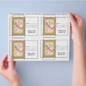 かわいい種のパケット ギフトまたはおまけ チラシ (手)