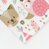 かわいい種族動物のベビー フリースブランケット (角)