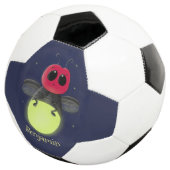 かわいい稲妻の虫ホタル漫画イラストレーション サッカーボール (3/4)