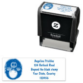 かわいい稲妻の虫ホタル漫画イラストレーション セルフインキングスタンプ (インサイチュ)