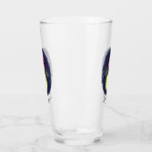 かわいい稲妻の虫ホタル漫画イラストレーション タンブラーグラス (左)