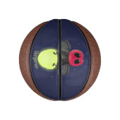 かわいい稲妻の虫ホタル漫画イラストレーション ミニバスケットボール (縦)