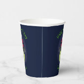 かわいい稲妻の虫ホタル漫画イラストレーション 紙コップ (右)