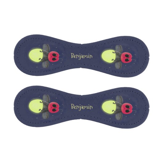 かわいい稲妻の虫ホタル漫画イラストレーション 野球ボール (パネル)