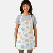 かわいい空のパターン エプロン (インサイチュ)
