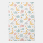 かわいい空のパターン キッチンタオル (縦)