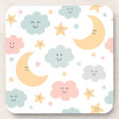 かわいい空のパターン コースター (正面)