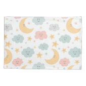 かわいい空のパターン 枕カバー (裏面-左)