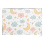 かわいい空のパターン 枕カバー (正面左)