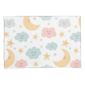 かわいい空のパターン 枕カバー (正面右)