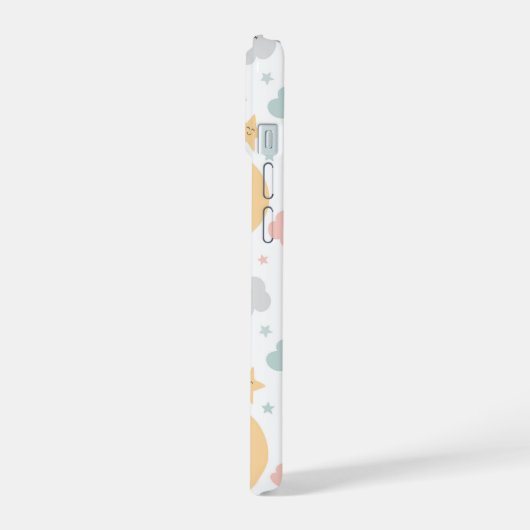 かわいい空のパターン iPhone 15ケース (左側面)