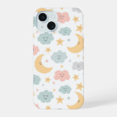 かわいい空のパターン iPhone 15ケース (裏面)
