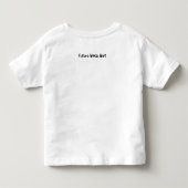 かわいい空手トラのキッズデザイン トドラーTシャツ (裏面)