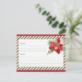 かわいい空白のレシピカード シーズンポストカード (スタンド正面)