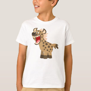 かわいい空腹の漫画Hyena子供たちTシャツ Tシャツ