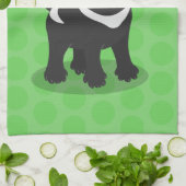 かわいい空腹タスマニア悪魔の漫画イラストレーション キッチンタオル (折り畳み)