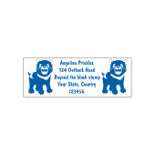 かわいい空腹タスマニア悪魔の漫画イラストレーション セルフインキングスタンプ (デザイン)