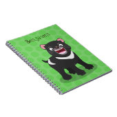 かわいい空腹タスマニア悪魔の漫画イラストレーション ノートブック (右側)