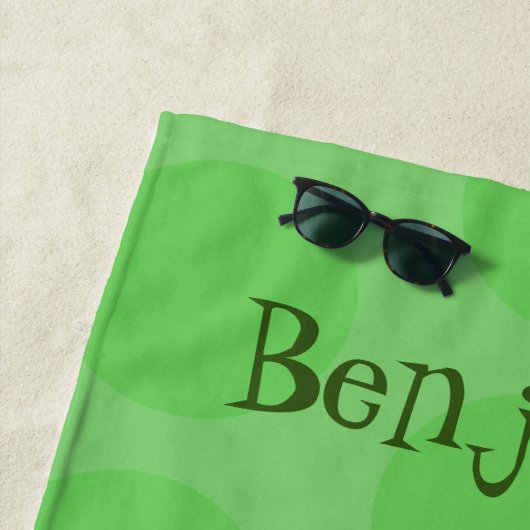 かわいい空腹タスマニア悪魔の漫画イラストレーション ビーチタオル (インサイチュ)