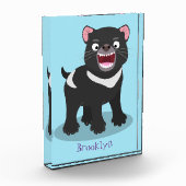 かわいい空腹タスマニア悪魔の漫画イラストレーション フォトブロック (左)