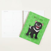 かわいい空腹タスマニア悪魔の漫画イラストレーション プランナー手帳 (ディスプレー)