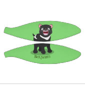 かわいい空腹タスマニア悪魔の漫画イラストレーション ミニバスケットボール (パネル)