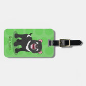 かわいい空腹タスマニア悪魔の漫画イラストレーション ラゲッジタグ (正面横)