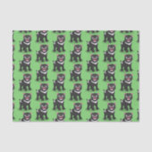 かわいい空腹タスマニア悪魔の漫画イラストレーション 薄葉紙 (正面)