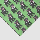 かわいい空腹タスマニア悪魔の漫画イラストレーション 薄葉紙 (詳細)