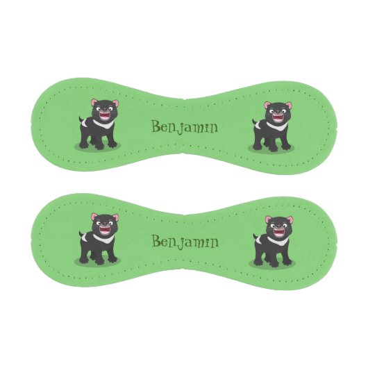 かわいい空腹タスマニア悪魔の漫画イラストレーション 野球ボール (パネル)