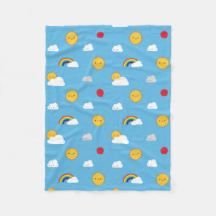 かわいい空 フリースブランケット