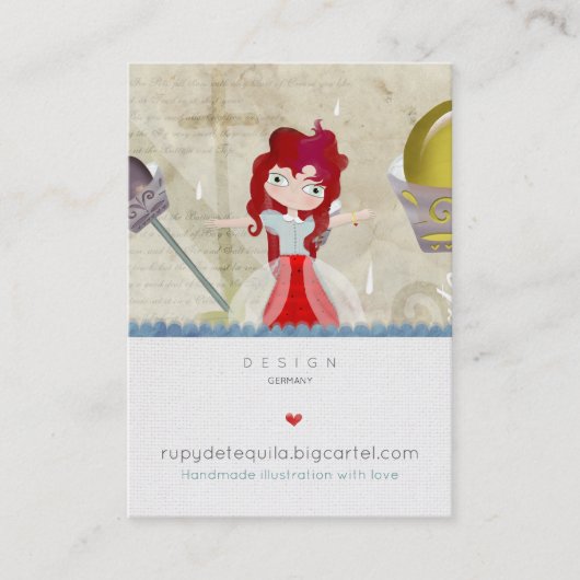 かわいい童話の人形の名刺 名刺 (正面)