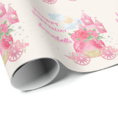 かわいい童話ピンクプリンセスパーティー ラッピングペーパー (ロールコーナー)