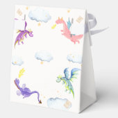 かわいい童話魔法ドラゴンベビーシャワー フェイバーボックス (裏面)