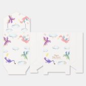 かわいい童話魔法ドラゴンベビーシャワー フェイバーボックス (見開き)