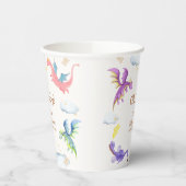 かわいい童話魔法ドラゴンベビーシャワー 紙コップ (左)