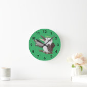 かわいい笑いおもしろいが浮かぶ小さなカブラ漫画 ラウンド壁時計 (ホーム)