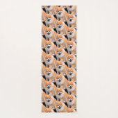 かわいい笑いポメラニア犬犬 ヨガマット (裏面)