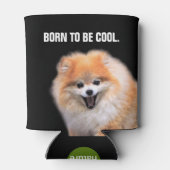 かわいい笑いポメラニア犬犬 缶クーラー (裏面)