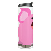 かわいい笑いマンガ豚 タンブラー (回転左)