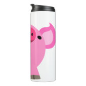 かわいい笑いマンガ豚 タンブラー (回転右)