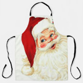 かわいい笑いヴィンテージサンタ エプロン (正面)