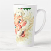 かわいい笑いヴィンテージサンタ カフェラテマグ (右)