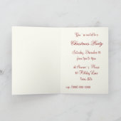 かわいい笑いヴィンテージサンタ カード (内部)