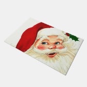 かわいい笑いヴィンテージサンタ ドアマット (アングル)