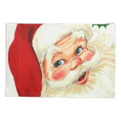 かわいい笑いヴィンテージサンタ 枕カバー (裏面)